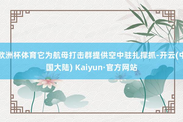 欧洲杯体育它为航母打击群提供空中驻扎撑抓-开云(中国大陆) Kaiyun·官方网站