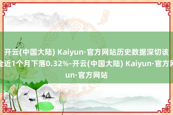 开云(中国大陆) Kaiyun·官方网站历史数据深切该基金近1个月下落0.32%-开云(中国大陆) Kaiyun·官方网站